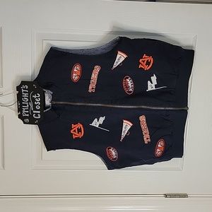 Castle Sport Auburn Zip Up Vest XL Navy